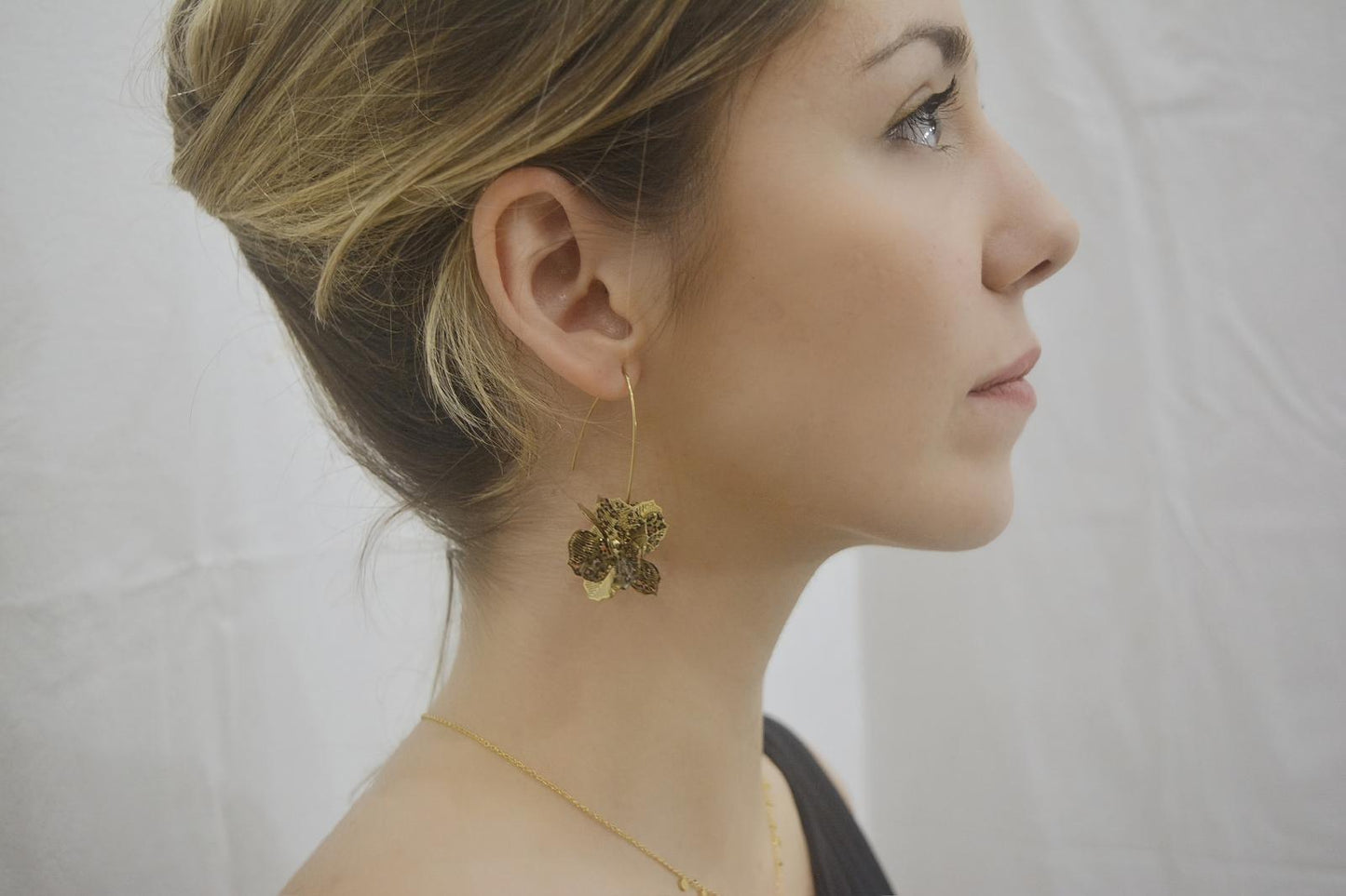 PENDIENTE FLOR ANIMAL PRINT